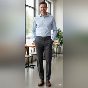 Croft And Barrow Charcoal Dress Pants for Men 34x 32 (EUC)